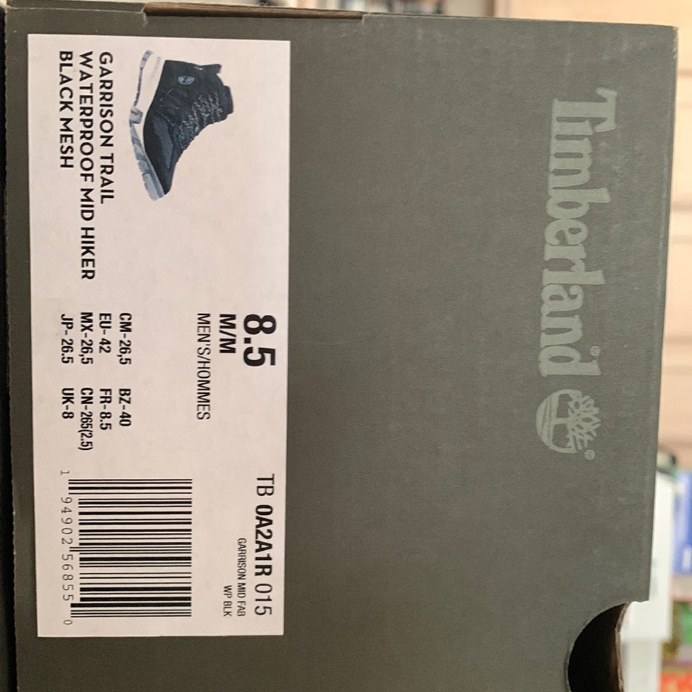 Garrison Trail Waterproof Mid Hiker Black Mesh Timberlands